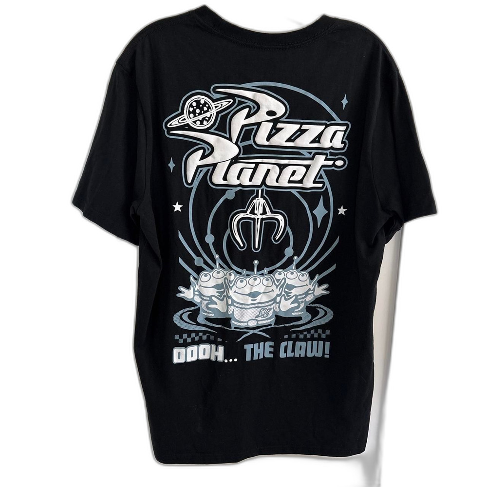 NWOT Disney Toy Story Pizza Planet Alien Embroidered Puff Letter Tee XL